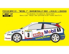 Decal – Ford Focus WRC 01 Barum Rally 2001 – Kulig / Baran